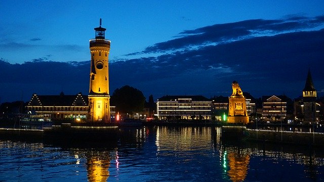 Bezpłatne pobieranie Lindau Port Lake Constance - bezpłatne zdjęcie lub obraz do edycji za pomocą internetowego edytora obrazów GIMP
