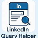 LinkedIn Query Helper  screen for extension Chrome web store in OffiDocs Chromium
