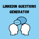 LinkedIn Questions Generator  screen for extension Chrome web store in OffiDocs Chromium