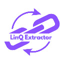LinQ Extractor  screen for extension Chrome web store in OffiDocs Chromium