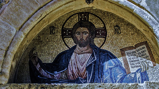 Free download lintel jesus christ mosaic free picture to be edited with GIMP free online image editor