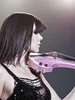 Free download Linzi Stoppard Pink Violin Album Cover free photo or picture to be edited with GIMP online image editor