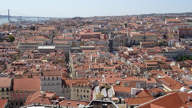 Szablon Zdjęcie Panorama Lizbony Centrum - dla OffiDocs