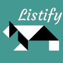 Listify  screen for extension Chrome web store in OffiDocs Chromium