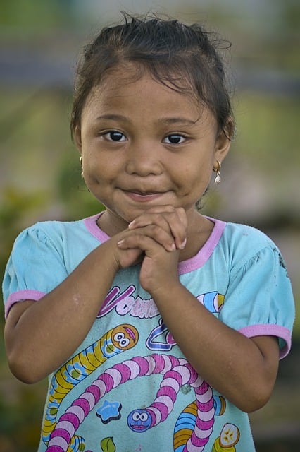 Free download little girl dimples cute shy smile free picture to be edited with GIMP free online image editor