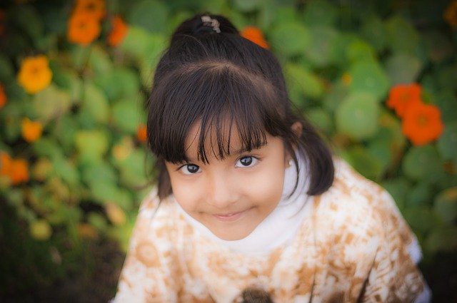 Free download little girl portrait garden kid free picture to be edited with GIMP free online image editor