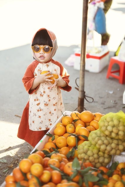 Free download little girl vietnam farmer s market free picture to be edited with GIMP free online image editor