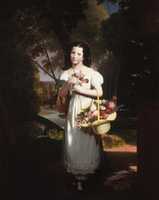 Free download Little Girl with Flowers (Amelia Palmer) free photo or picture to be edited with GIMP online image editor