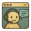 LLM 網頁助手  screen for extension Chrome web store in OffiDocs Chromium