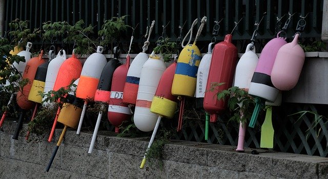 Free download Lobster Buoys Colorful -  free photo or picture to be edited with GIMP online image editor