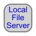 Local File Server  screen for extension Chrome web store in OffiDocs Chromium