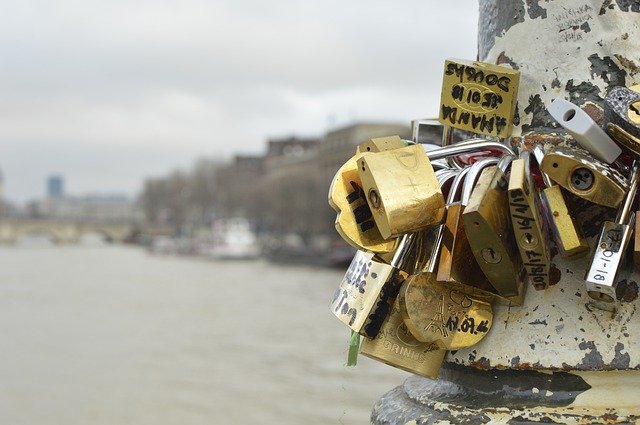 Free download Locks Paris Love -  free photo or picture to be edited with GIMP online image editor