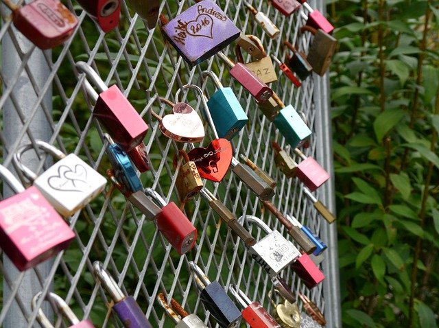 Free download Locks Promises Love -  free photo or picture to be edited with GIMP online image editor
