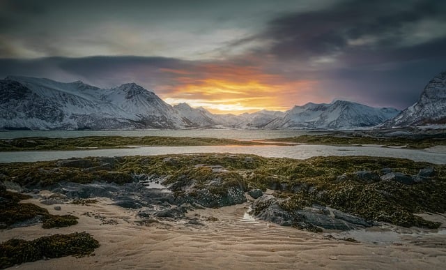 Free download lofoten islands norway snow ice free picture to be edited with GIMP free online image editor