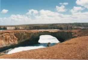 Free download London Bridge On The Great Ocean Road, Near Port Campbell, Victoria, Australia, Prior To Collapse. free photo or picture to be edited with GIMP online image editor