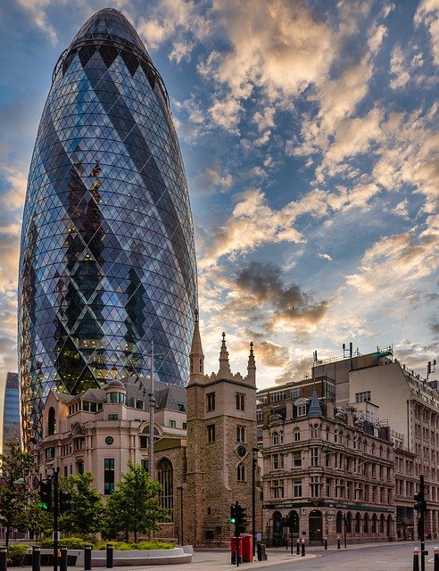 Free download london building the gherkin free picture to be edited with GIMP free online image editor