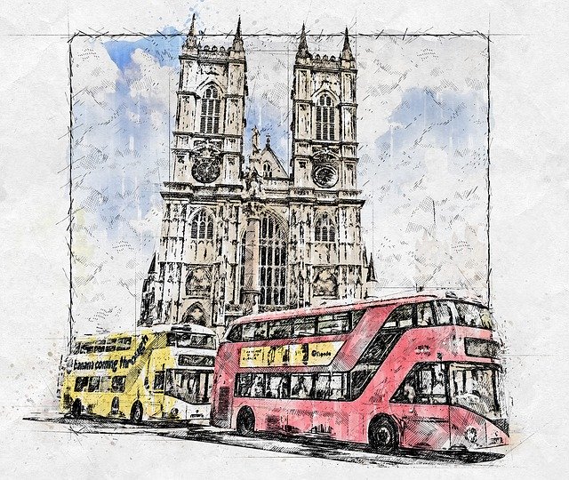 Free download London Bus Yellow -  free illustration to be edited with GIMP free online image editor