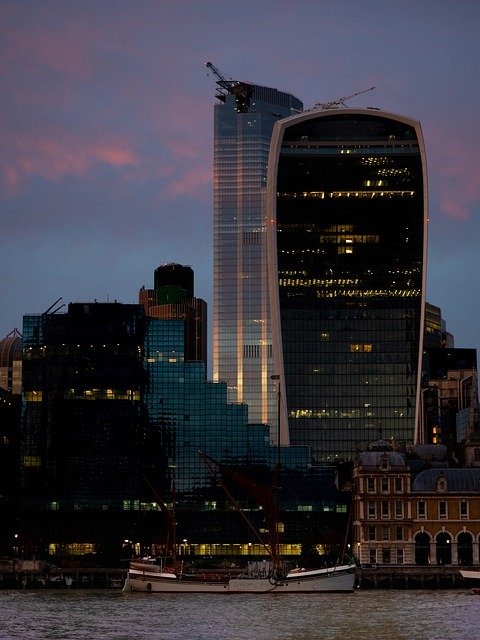 Muat turun percuma London Cheese Grater Sunset - foto atau gambar percuma untuk diedit dengan editor imej dalam talian GIMP