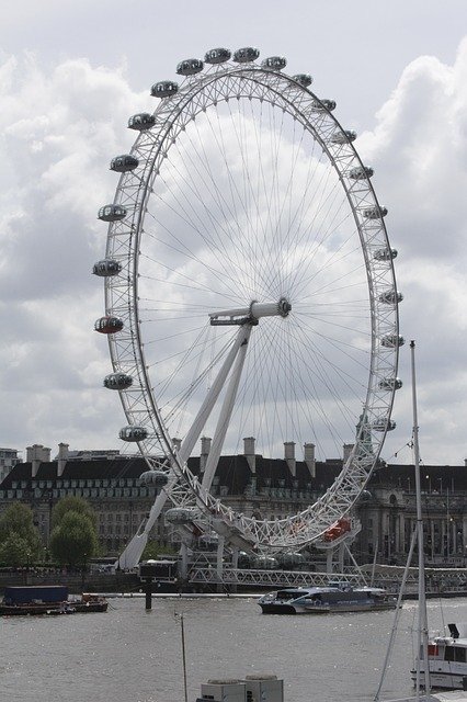 Free download London Eye Attraction Ferris Wheel -  free photo or picture to be edited with GIMP online image editor