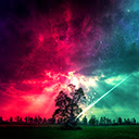 Lonely Tree, Colorful Sky  screen for extension Chrome web store in OffiDocs Chromium