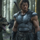 Lone Warrior Among Wolves  screen for extension Chrome web store in OffiDocs Chromium