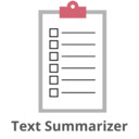Long Text Summarizer  screen for extension Chrome web store in OffiDocs Chromium