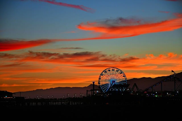 Free download losangeles santamonica rollercoaster free picture to be edited with GIMP free online image editor