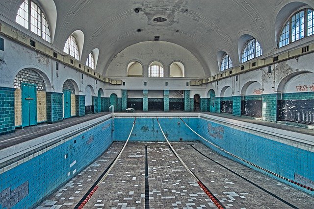 Free download Lost Places Swimming Pool Old -  free free photo or picture to be edited with GIMP online image editor