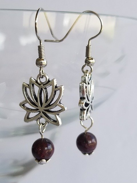 Free download Lotus Earring Jewelry -  free photo or picture to be edited with GIMP online image editor