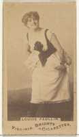 Free download Louise Paullin, from the Actors and Actresses series (N45, Type 1) for Virginia Brights Cigarettes free photo or picture to be edited with GIMP online image editor