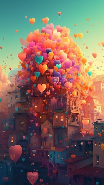 Free download love city hearts valentine s day free picture to be edited with GIMP free online image editor