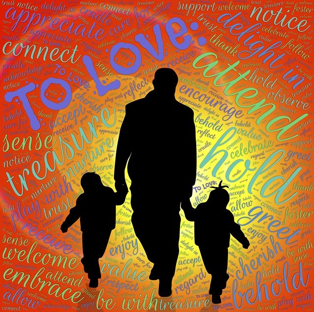 Free download Love Father Children -  free illustration to be edited with GIMP free online image editor