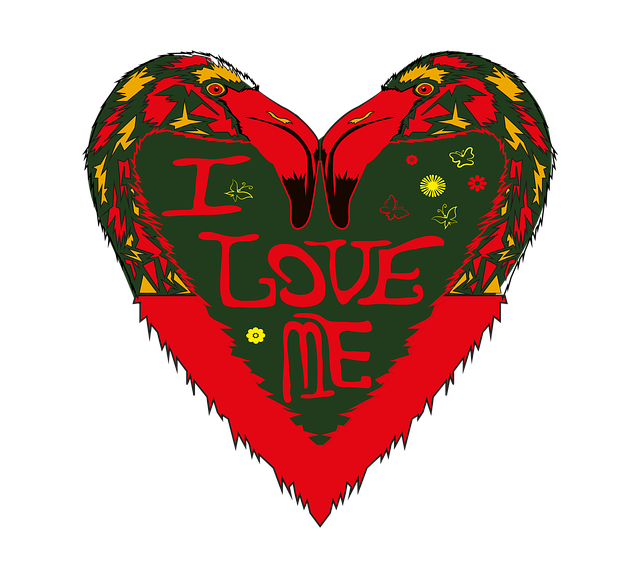 Free download Love Flamingo Nature -  free illustration to be edited with GIMP free online image editor