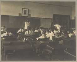 Free download Lowell Normal School, Lowell, MA. Teacher training classroom of boys and girls. (002) free photo or picture to be edited with GIMP online image editor