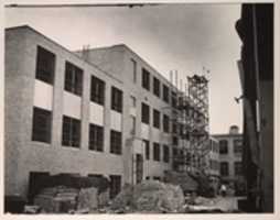 Free download Lowell Textile Institute, Lowell, MA. Construction. free photo or picture to be edited with GIMP online image editor