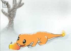 Free download Lucky Charmander In The Snow By Glumandafeind free photo or picture to be edited with GIMP online image editor