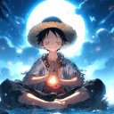Luffy Moonlight Meditation Live Wallpaper  screen for extension Chrome web store in OffiDocs Chromium