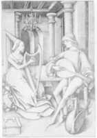 Free download Lute Player and Harpist, from Scenes of Daily Life free photo or picture to be edited with GIMP online image editor