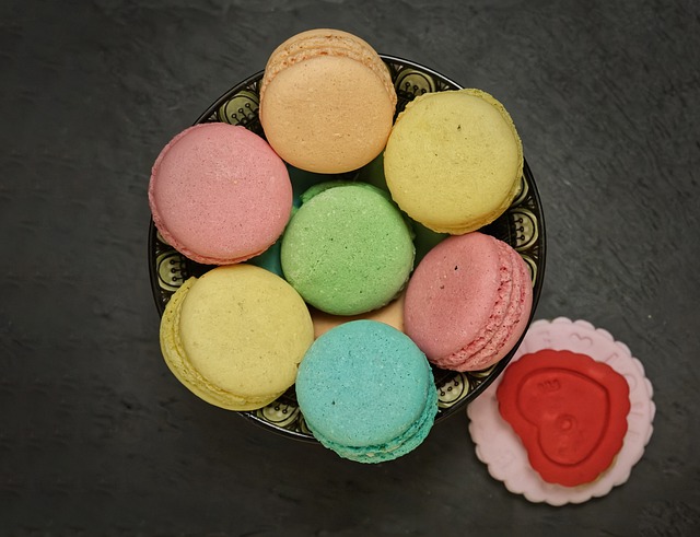 Free download macarons desserts food heart free picture to be edited with GIMP free online image editor