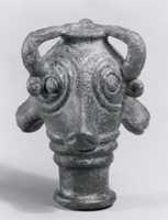 Free download Mace head in the form of triple bulls heads free photo or picture to be edited with GIMP online image editor