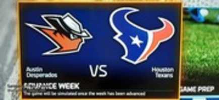 ดาวน์โหลดฟรี Madden NFL 16 Austin Desperados VS Houston Texans Teams รูปภาพหรือรูปภาพฟรีที่จะแก้ไขด้วยโปรแกรมแก้ไขรูปภาพออนไลน์ GIMP