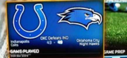 Muat turun percuma Madden NFL 16 Indianapolis Colts VS Oklahoma City Night Hawks Teams Tangkapan skrin foto atau gambar percuma untuk diedit dengan editor imej dalam talian GIMP