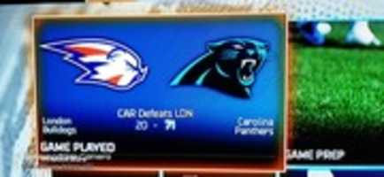 Unduh gratis Madden NFL 16 London Bulldogs vs Carolina Panthers Teams Tangkapan layar foto atau gambar gratis untuk diedit dengan editor gambar online GIMP