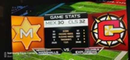 Free download Madden NFL 16 Mexico City Marshalls VS Columbus Explorers Teams Final Score Board Screenshot free photo or picture to be edited with GIMP online image editor