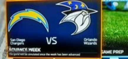 Descărcare gratuită Madden NFL 16 San Diego Chargers VS Orlando Wizards Teams Captură de ecran fotografie sau imagine gratuită pentru a fi editată cu editorul de imagini online GIMP