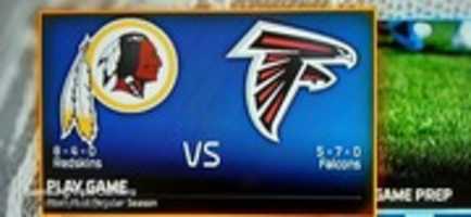 Download grátis Madden NFL 16 Washington redskins VS Atlanta Falcons Teams Captura de tela foto ou imagem grátis para ser editada com o editor de imagens online do GIMP