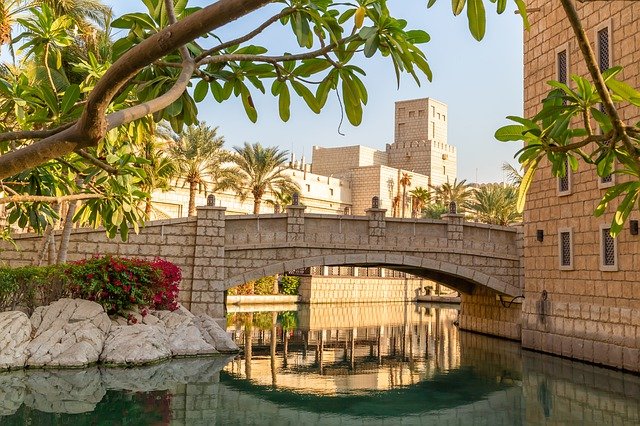 Free download madinat jumeirah landscape dubai free picture to be edited with GIMP free online image editor