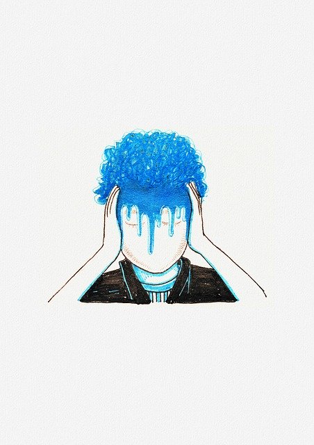 Free download Madness Disease Blue -  free illustration to be edited with GIMP free online image editor