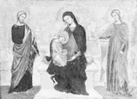 Free download Madonna and Child Enthroned with Saints James Minor and Lucy free photo or picture to be edited with GIMP online image editor