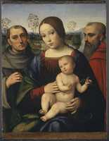 Free download Madonna and Child with Saints Francis and Jerome free photo or picture to be edited with GIMP online image editor